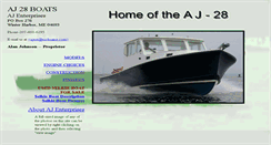 Desktop Screenshot of aj28boats.com